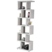 TOPKIT | Estantería Florida 6360 | Medidas 191 x 60 x 28 cm | Estanteria Decorativa | Estantería Salón | Blanco Mozart